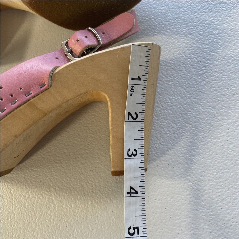 Swedish Hasbeens Pink Bow Clog Sandals 40 EU/9.5 US - Picture 3 of 6